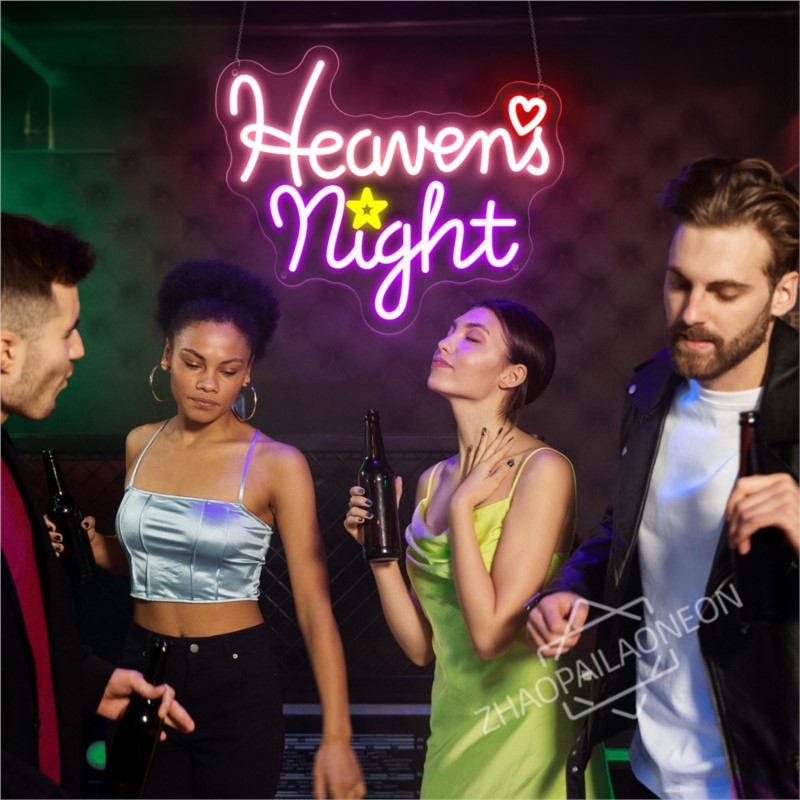 Heavens Night Neon Signs Game  - Home Decor Nearby avaliação e preço