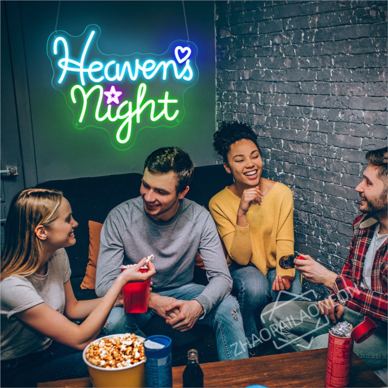 Heavens Night Neon Signs Game  - Home Decor Nearby avaliação e preço