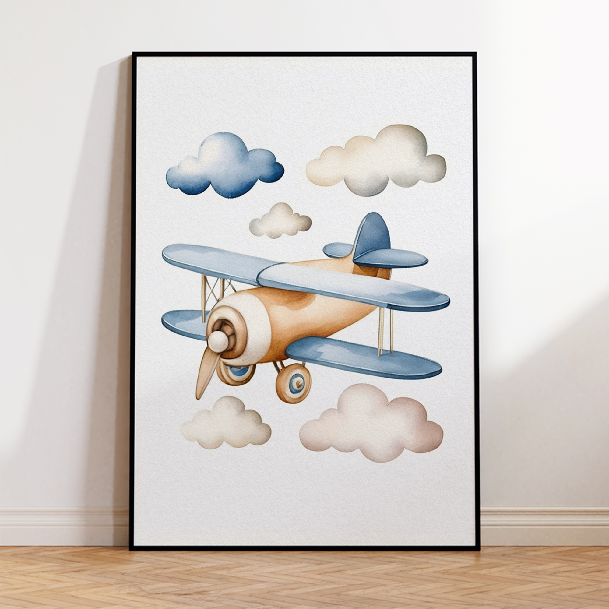 Cartoon Children Airplane Heli - Home Decor On Wall avaliação e preço