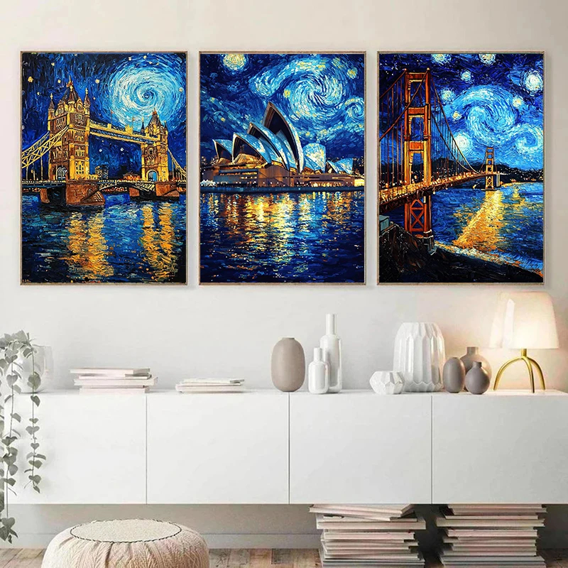 Vintage Abstract Van Gogh Land - Home Decor London avaliação e preço