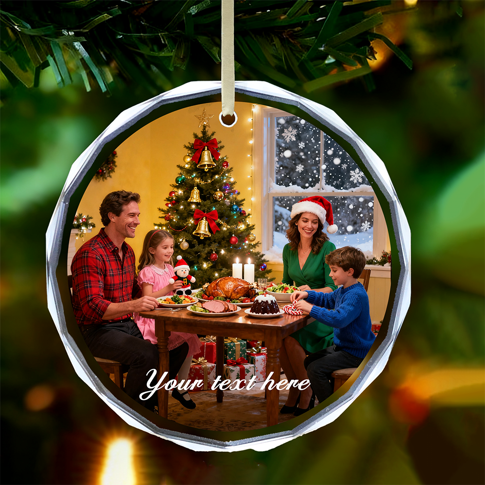 Personalized Christmas Ornamen - Home Decor Xmas avaliação e preço