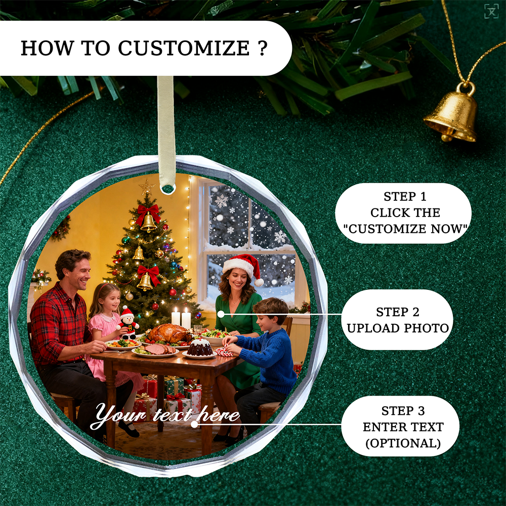 Personalized Christmas Ornamen - Home Decor Xmas avaliação e preço