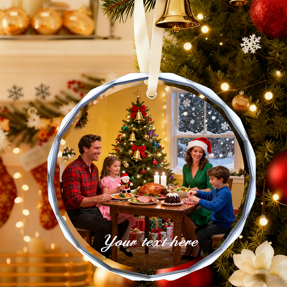 Personalized Christmas Ornamen - Home Decor Xmas avaliação e preço