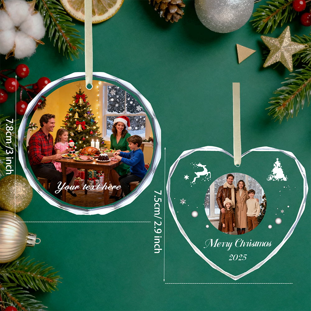 Personalized Christmas Ornamen - Home Decor Xmas avaliação e preço