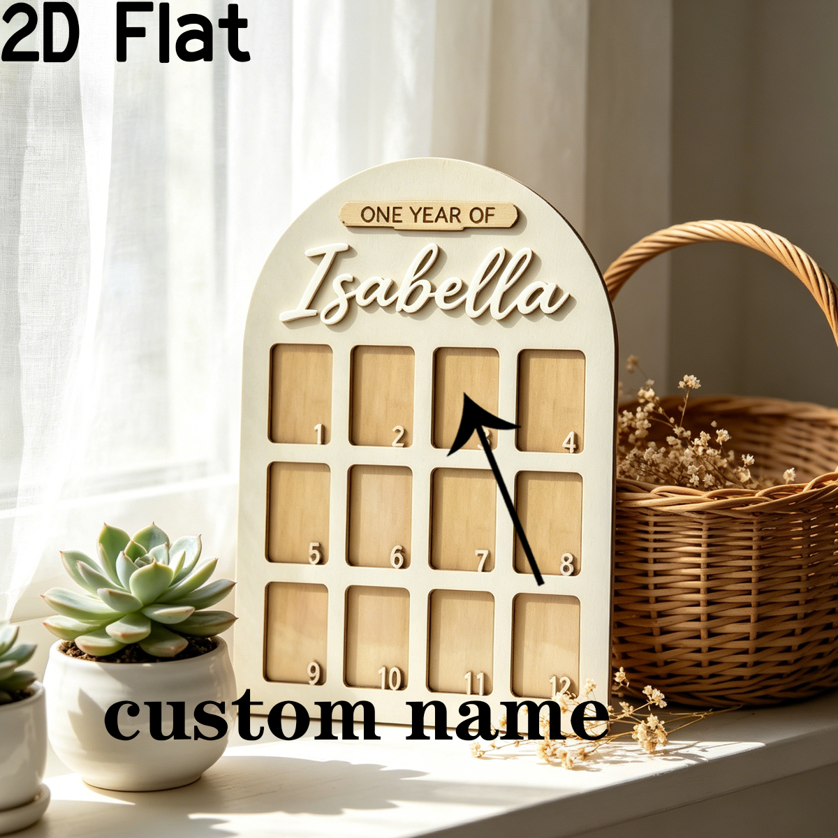 1Pc Custom Photo Record Board  - Home Decor Xmas avaliação e preço