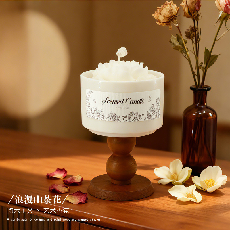 Premium Handmade Ceramic Flora - Scented Candle Set avaliação e preço