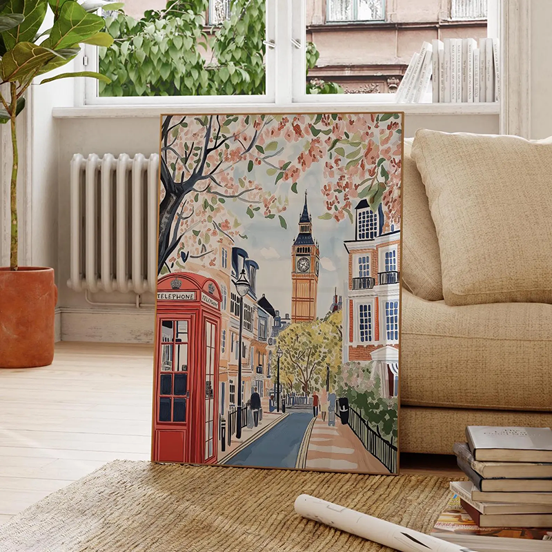 3PCS London Cityscape Poster A - Home Decor London avaliação e preço