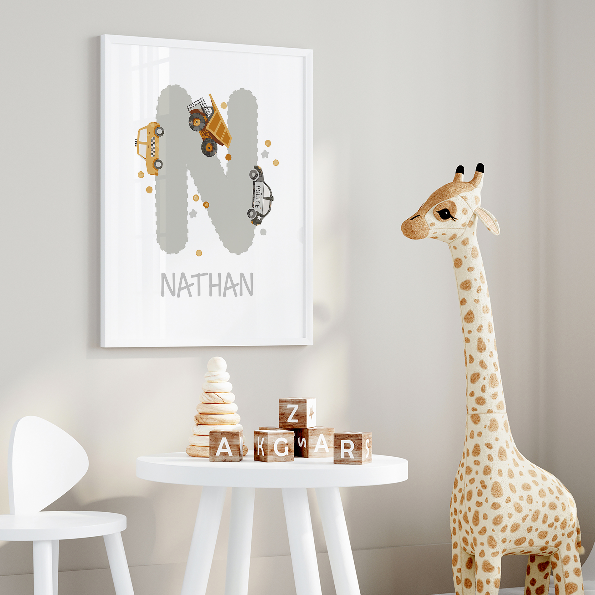 3pcs Personalized Custom Name  - Home Decor On Wall avaliação e preço