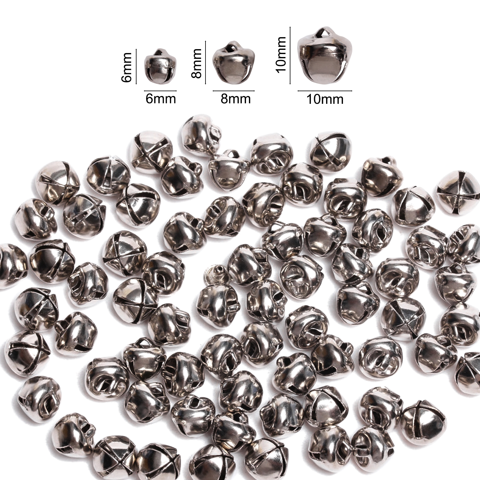 100/50Pcs/lot 6mm/8mm/10mm Gol - Home Decor Xmas avaliação e preço