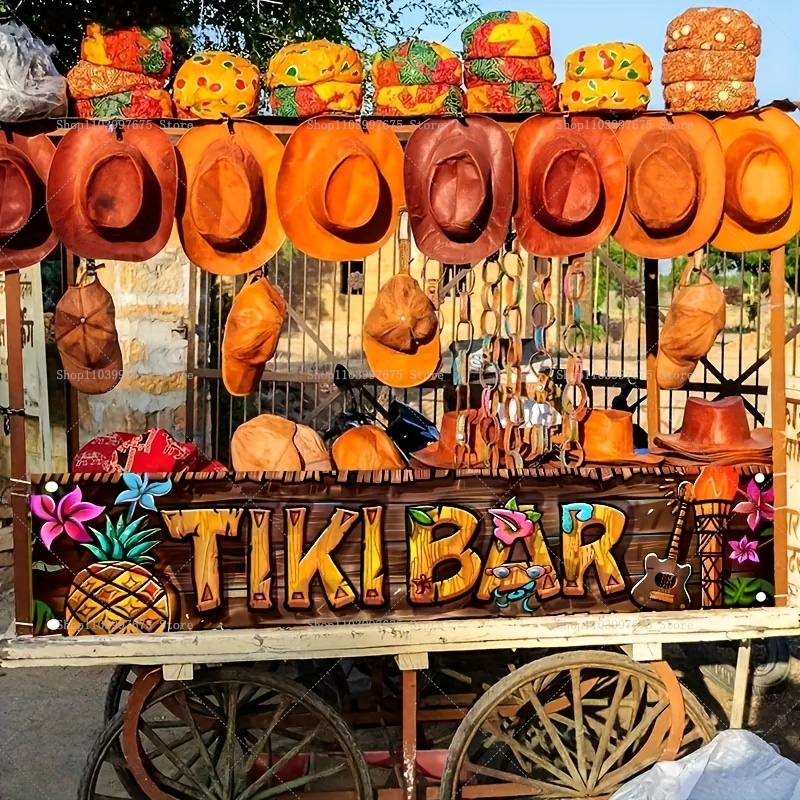 Tiki Bar Banner Tropical Hawai - Home Decor Nearby avaliação e preço