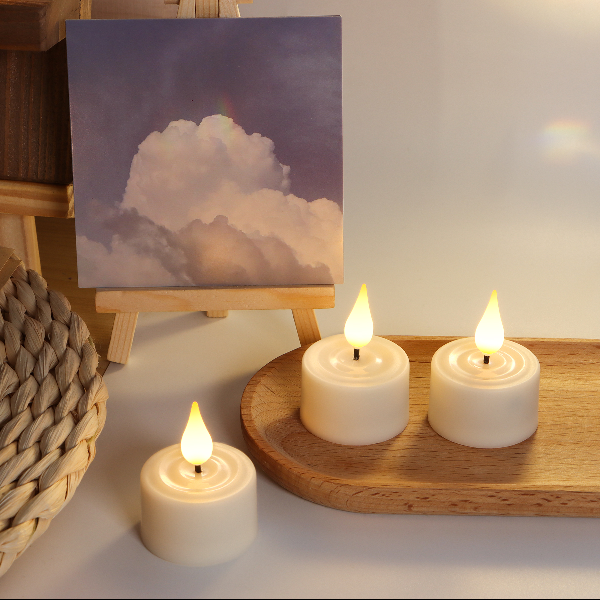 LED Candle Light Rechargeable  - Home Decor Xmas avaliação e preço
