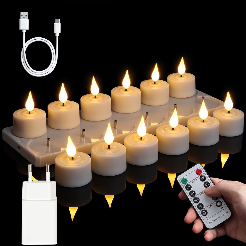 LED Candle Light Rechargeable  - Home Decor Xmas avaliação e preço