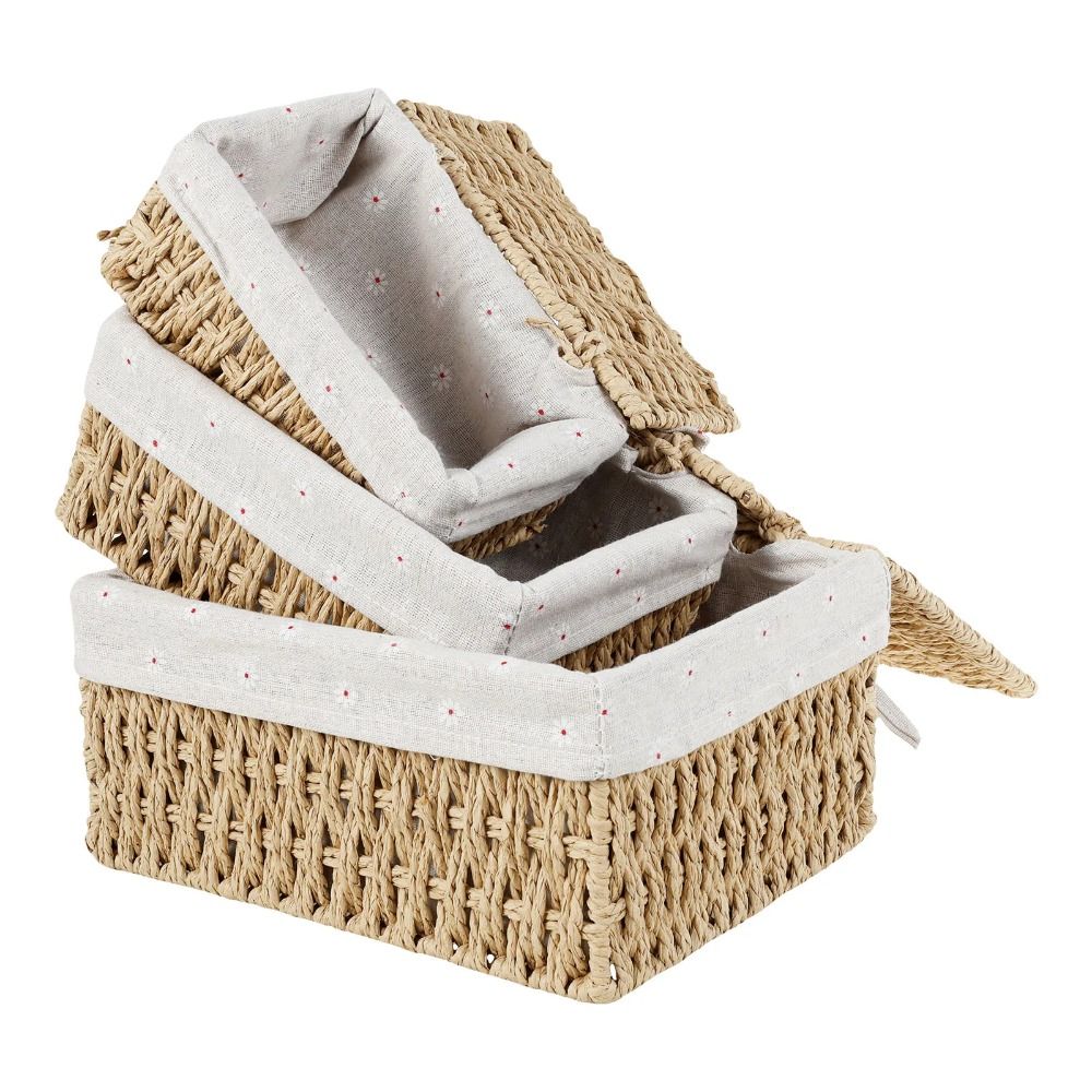 Rustic Hand Woven Wicker Stora - Home Decor Hampers avaliação e preço