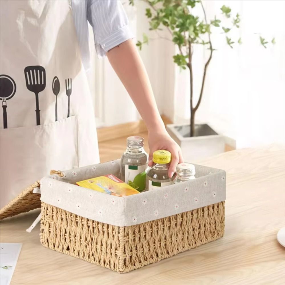 Rustic Hand Woven Wicker Stora - Home Decor Hampers avaliação e preço