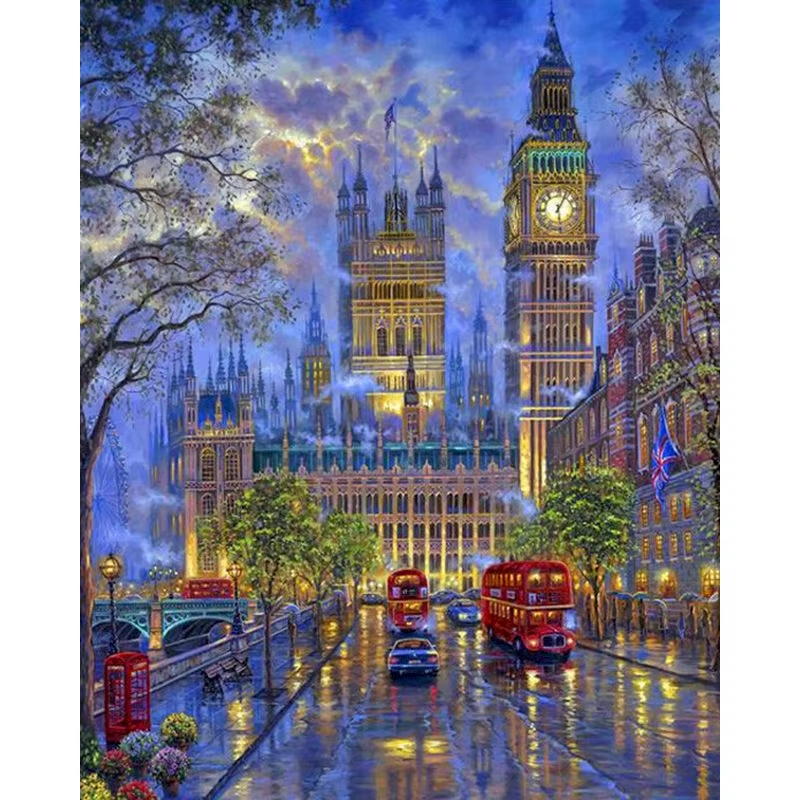 Diamond Painting London Street - Home Decor London avaliação e preço
