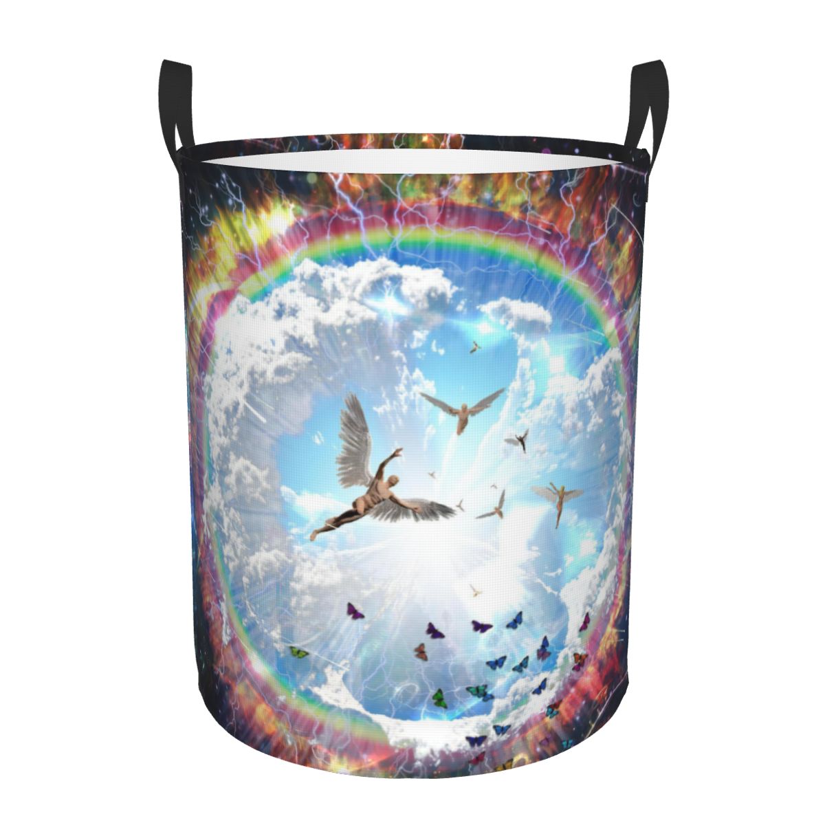 Vivid Galaxy Angels Round Laun - Home Decor Hampers avaliação e preço