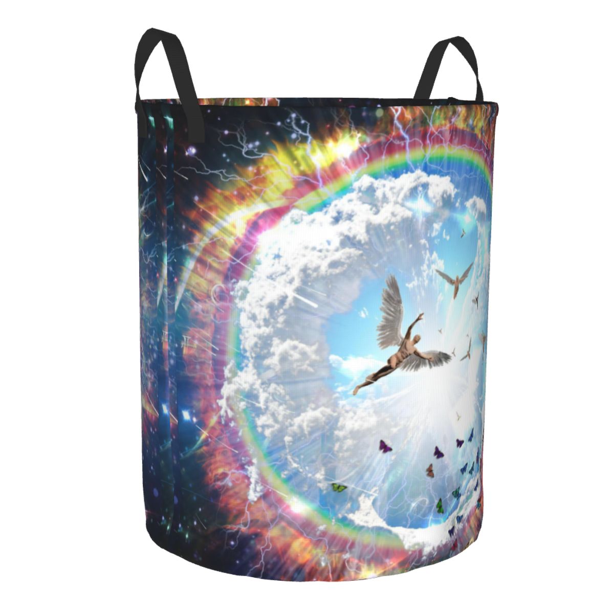 Vivid Galaxy Angels Round Laun - Home Decor Hampers avaliação e preço