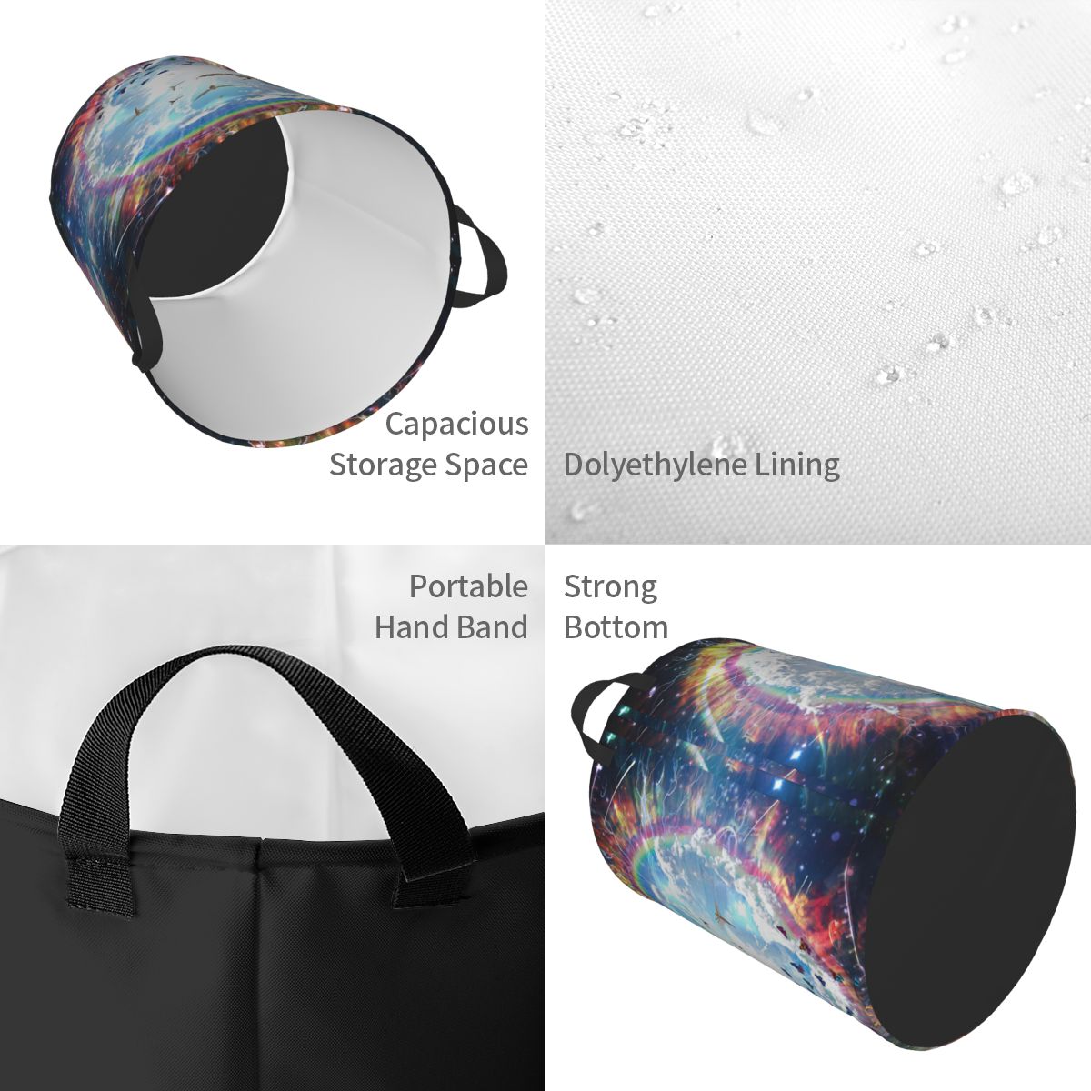 Vivid Galaxy Angels Round Laun - Home Decor Hampers avaliação e preço
