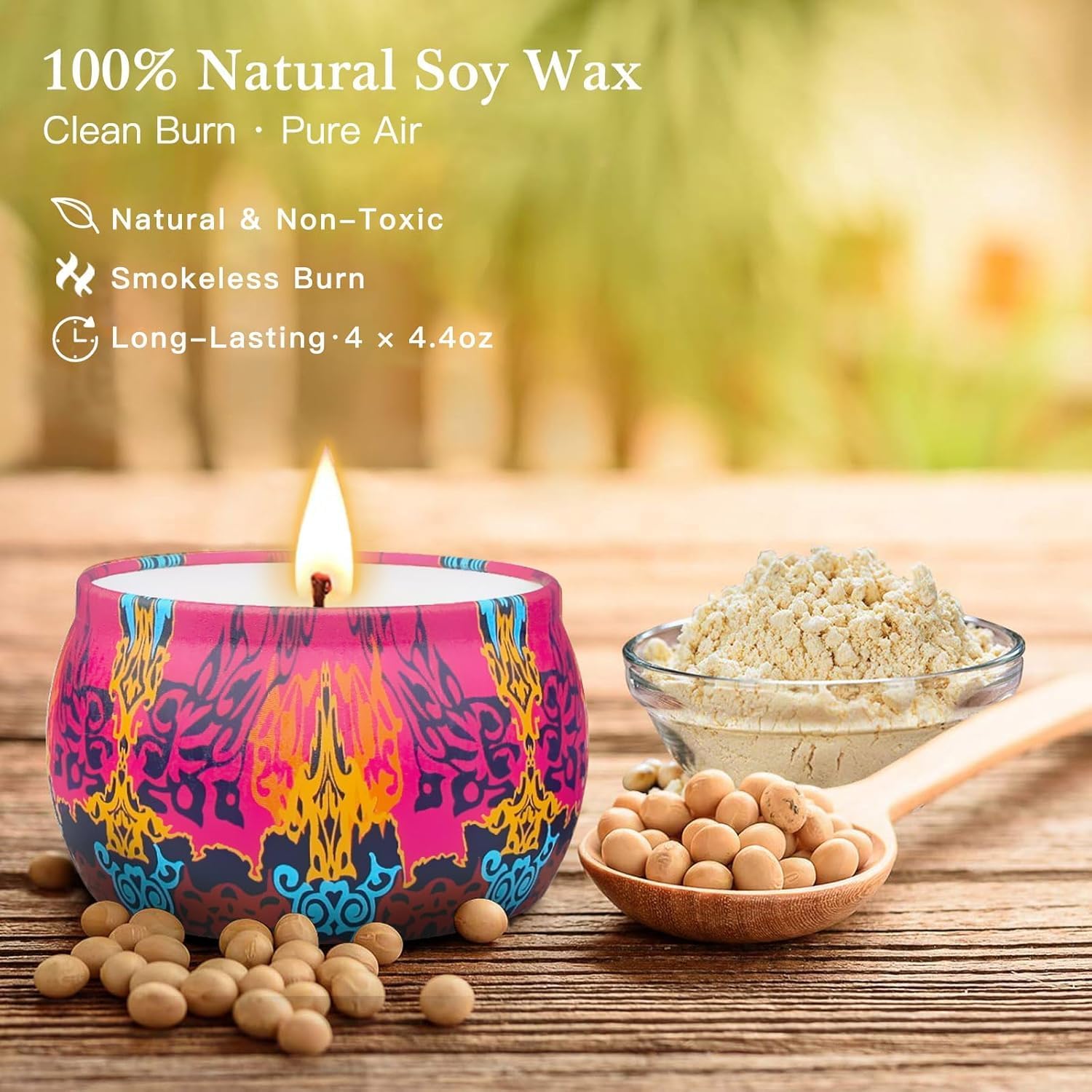 Candles Gift Set for Women, 4  - Scented Candle Set avaliação e preço