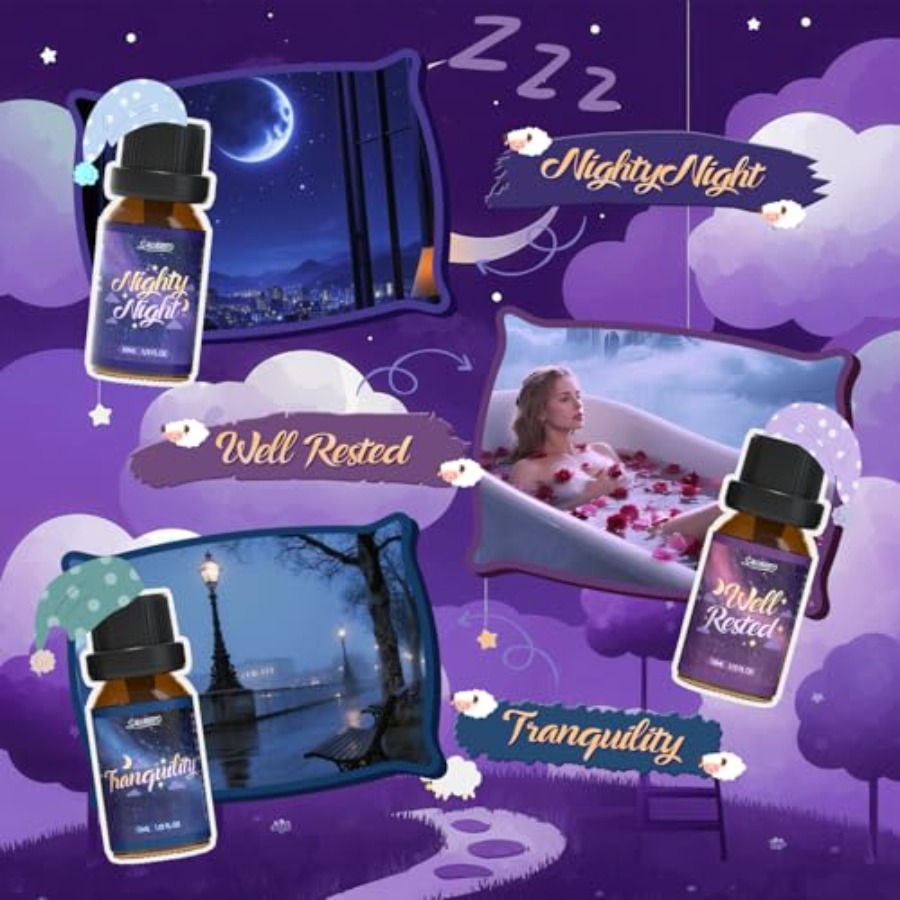 Good Night Fragrance Oils, Pre - Scented Candle Set avaliação e preço