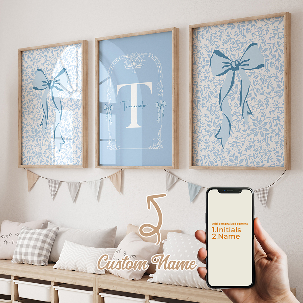 3pcs Personalized Custom Name  - Home Decor On Wall avaliação e preço