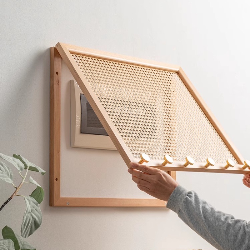Wood Woven Rattan Electrical B - Home Decor On Wall avaliação e preço