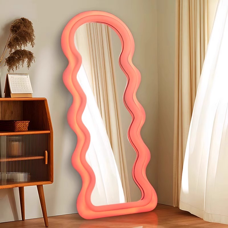 Korean Style Light Mirror Wavy - Home Decor Minimalist Style avaliação e preço