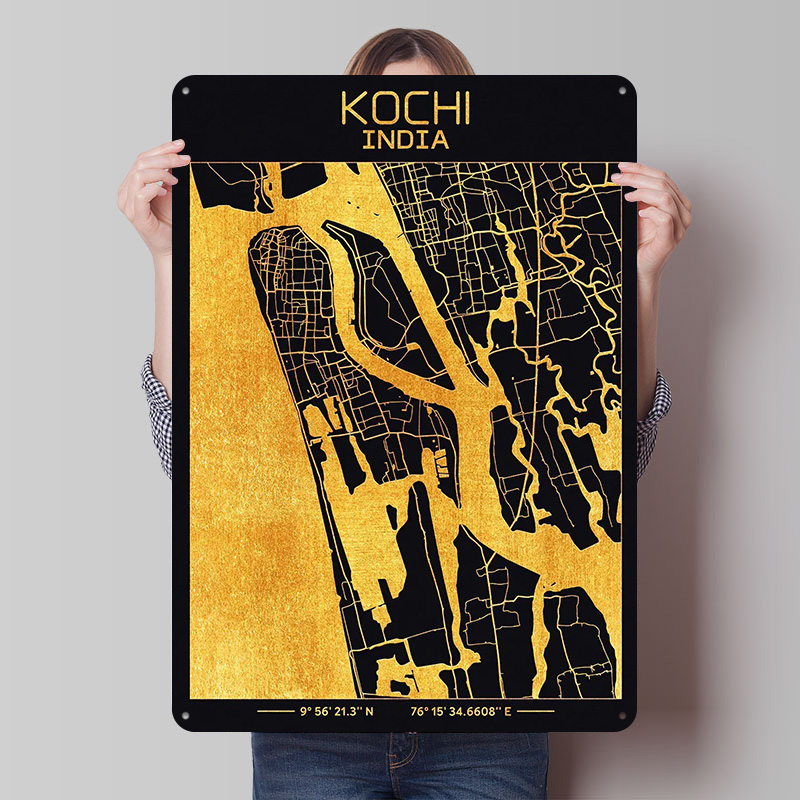 Kochi Kerala India Printed Pos - Home Decor Kerala avaliação e preço