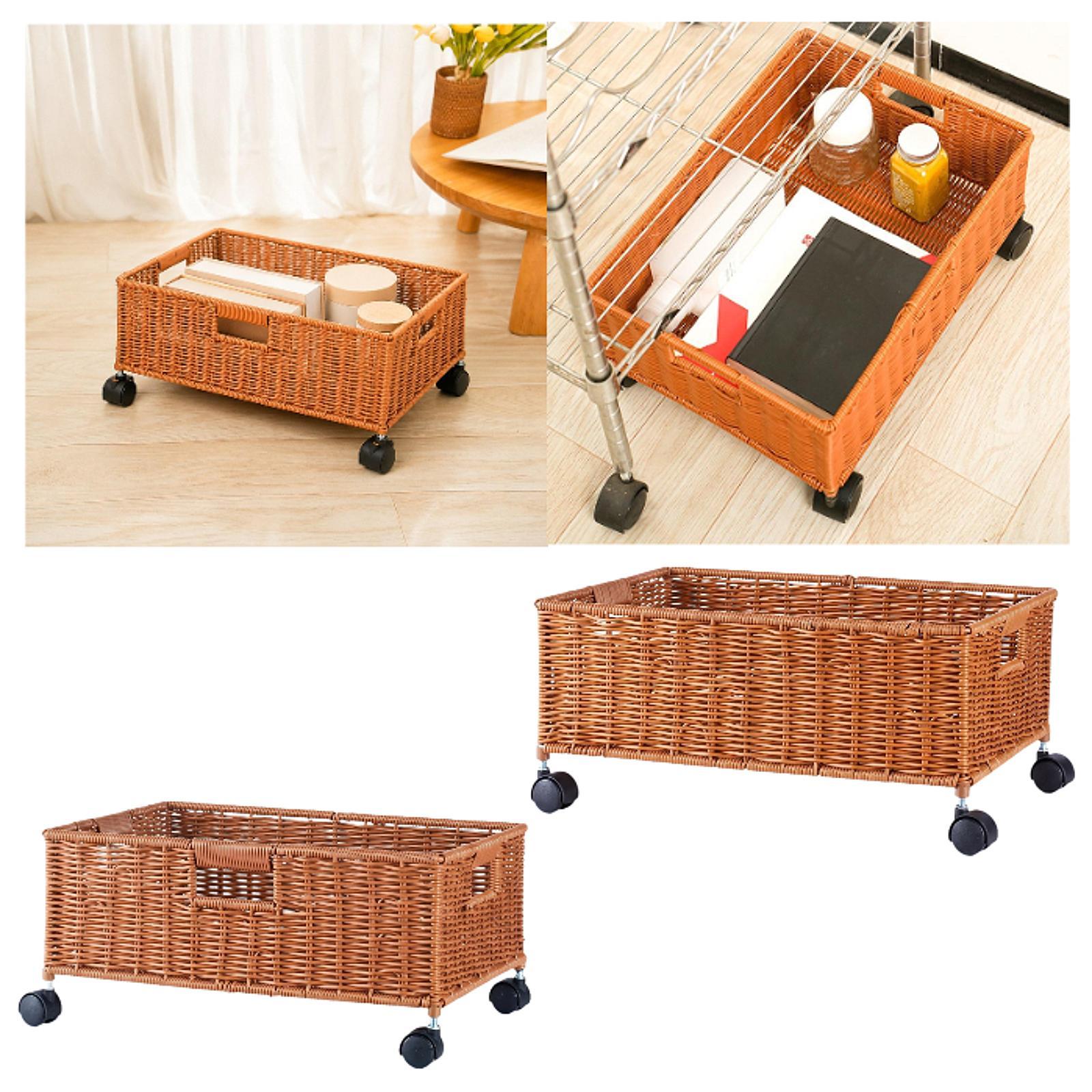 Storage Basket with Wheels Dec - Home Decor Hampers avaliação e preço