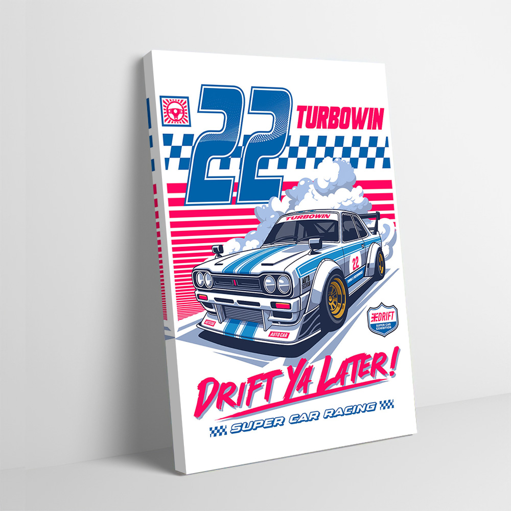 Super Car Racing Vector Printi - Home Decor Vector avaliação e preço